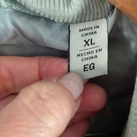 Levi’s Bubble Corduroy Puffer Court Sage Green size XL - Picture 8 of 9